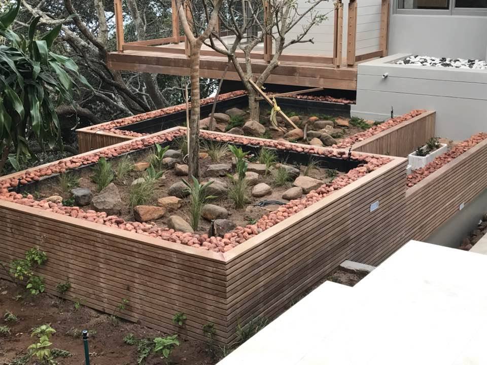Deck with Planters