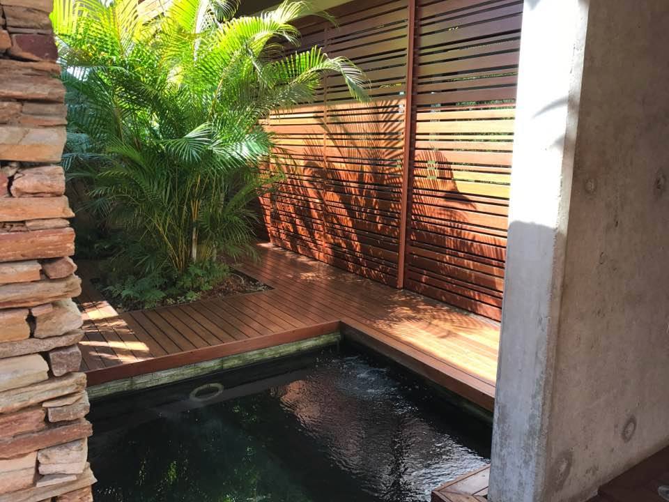 Deck with Water Feature